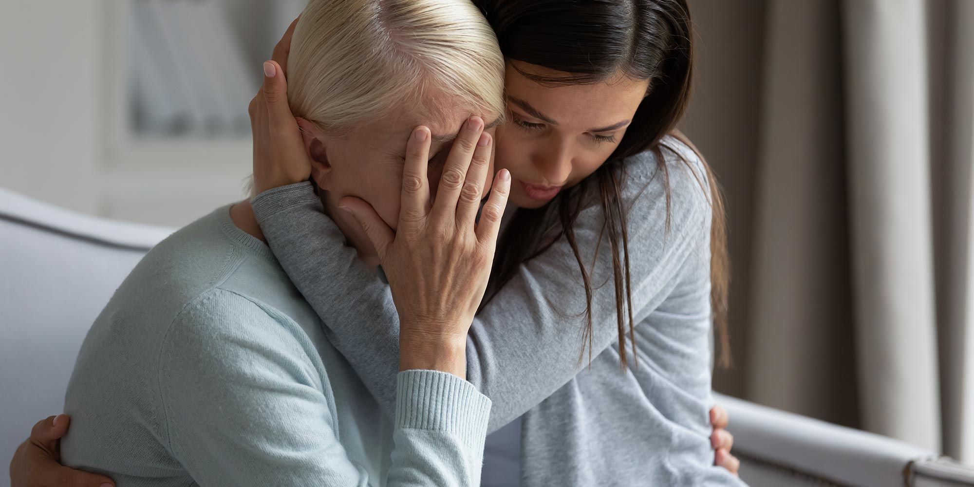 family mourning death