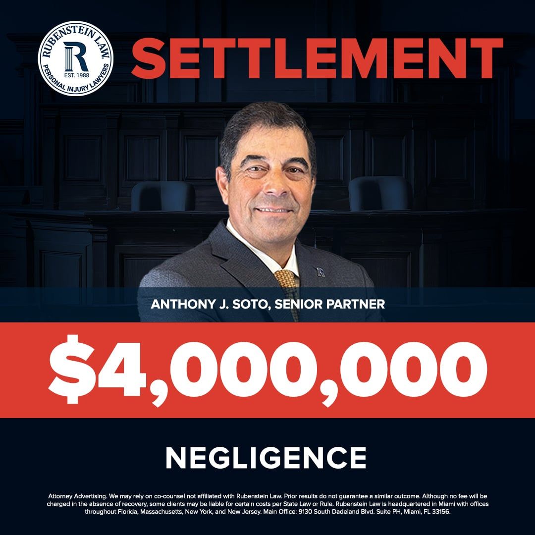 Anthony J. Soto – $4,000,000 Negligence Settlement