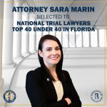 Rubenstein Law Attorney Sara Marin Selected to The National Trial Lawyers Top 40 Under 40