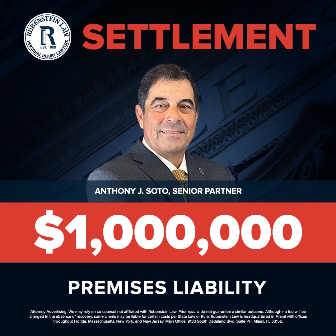 Anthony J. Soto – $1,000,000 Premises Liability Settlement