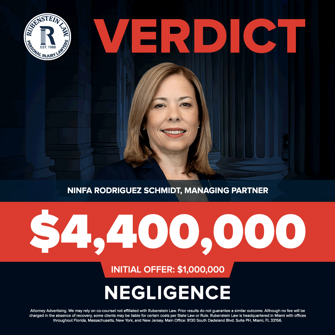 Ninfa Rodriguez Schmidt – $4,400,000 Negligence Jury Verdict