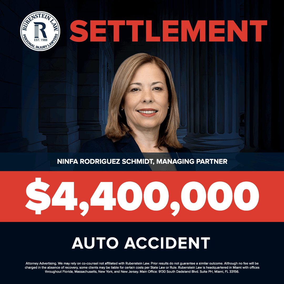 Ninfa Rodriguez Schmidt – $4,400,000 Automobile Accident Settlement