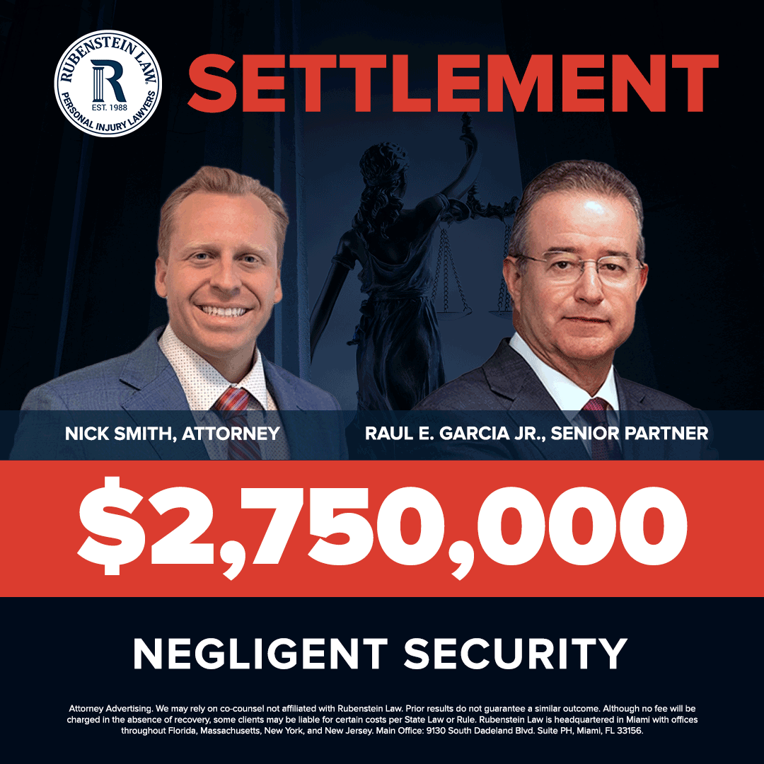 Nick Smith and Raul E. Garcia Jr. – $2,750,000 Negligent Security Settlement