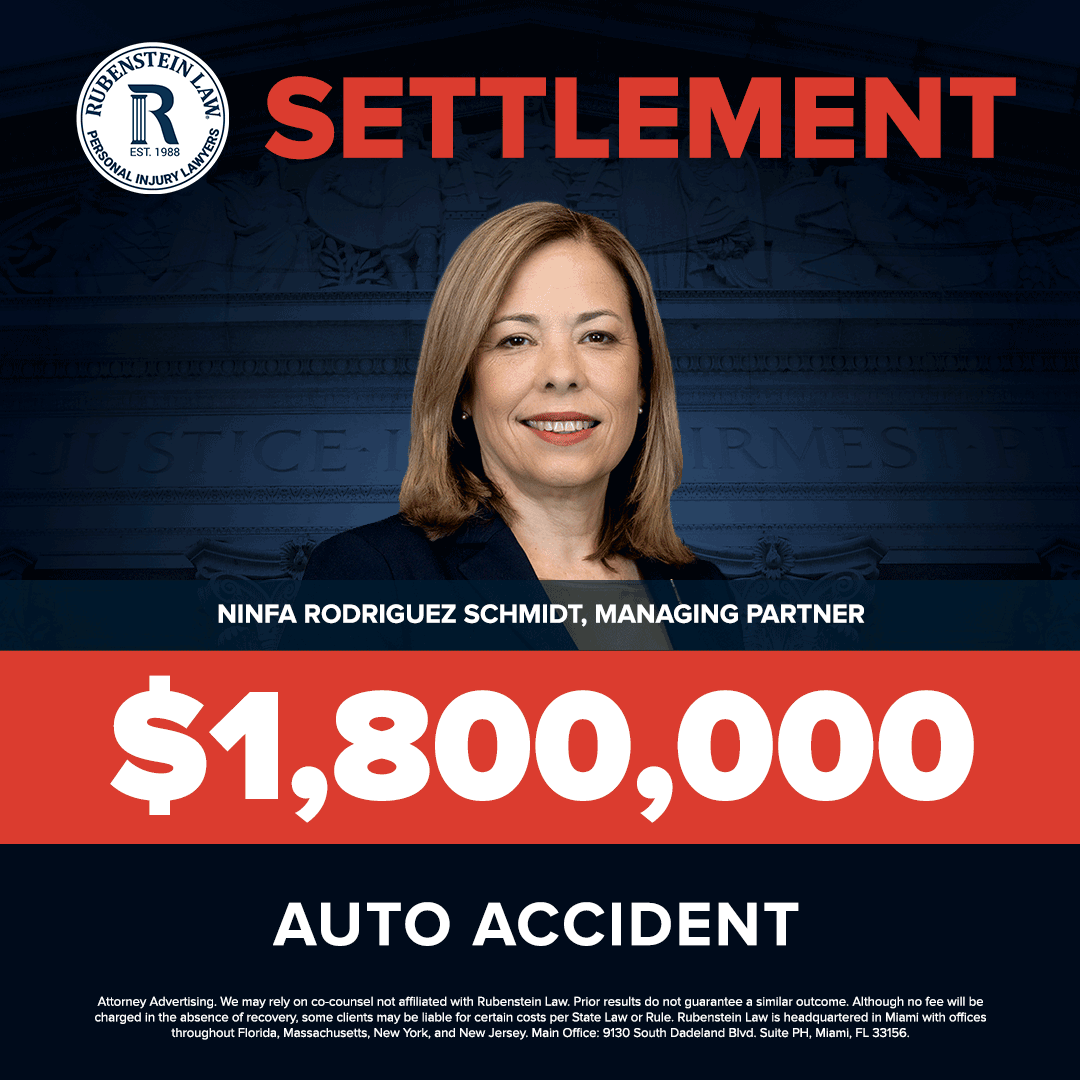 Ninfa Rodriguez Schmidt – $1,800,000 Automobile Accident Settlement