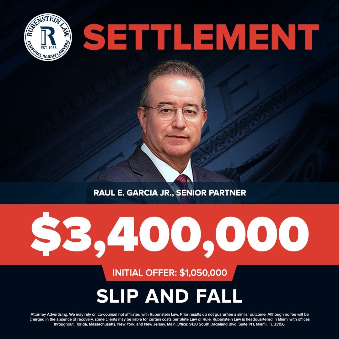 Raul E. Garcia Jr. – $3,400,000 Slip and Fall Settlement