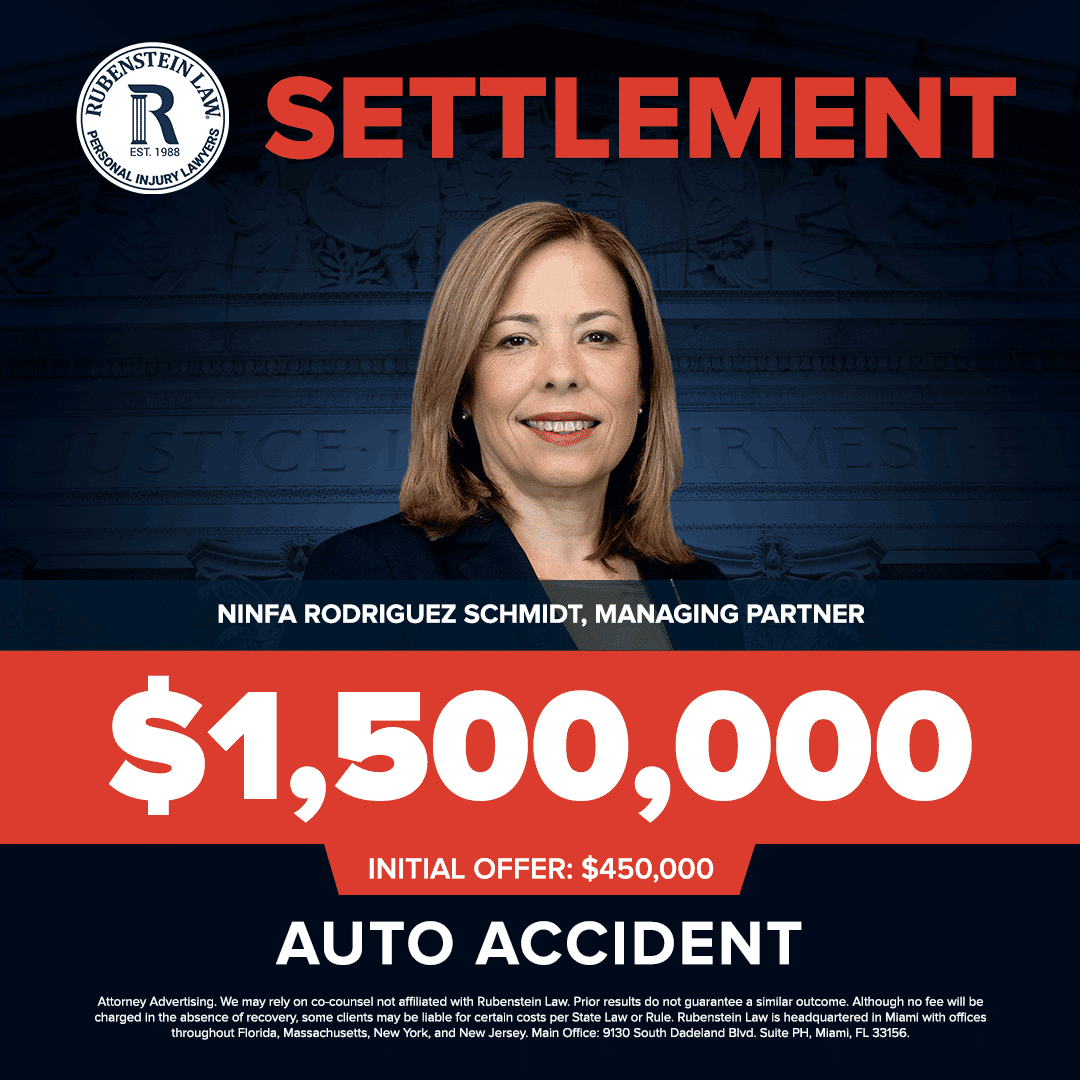 Ninfa Rodriguez Schmidt – $1,500,000 Automobile Accident Settlement