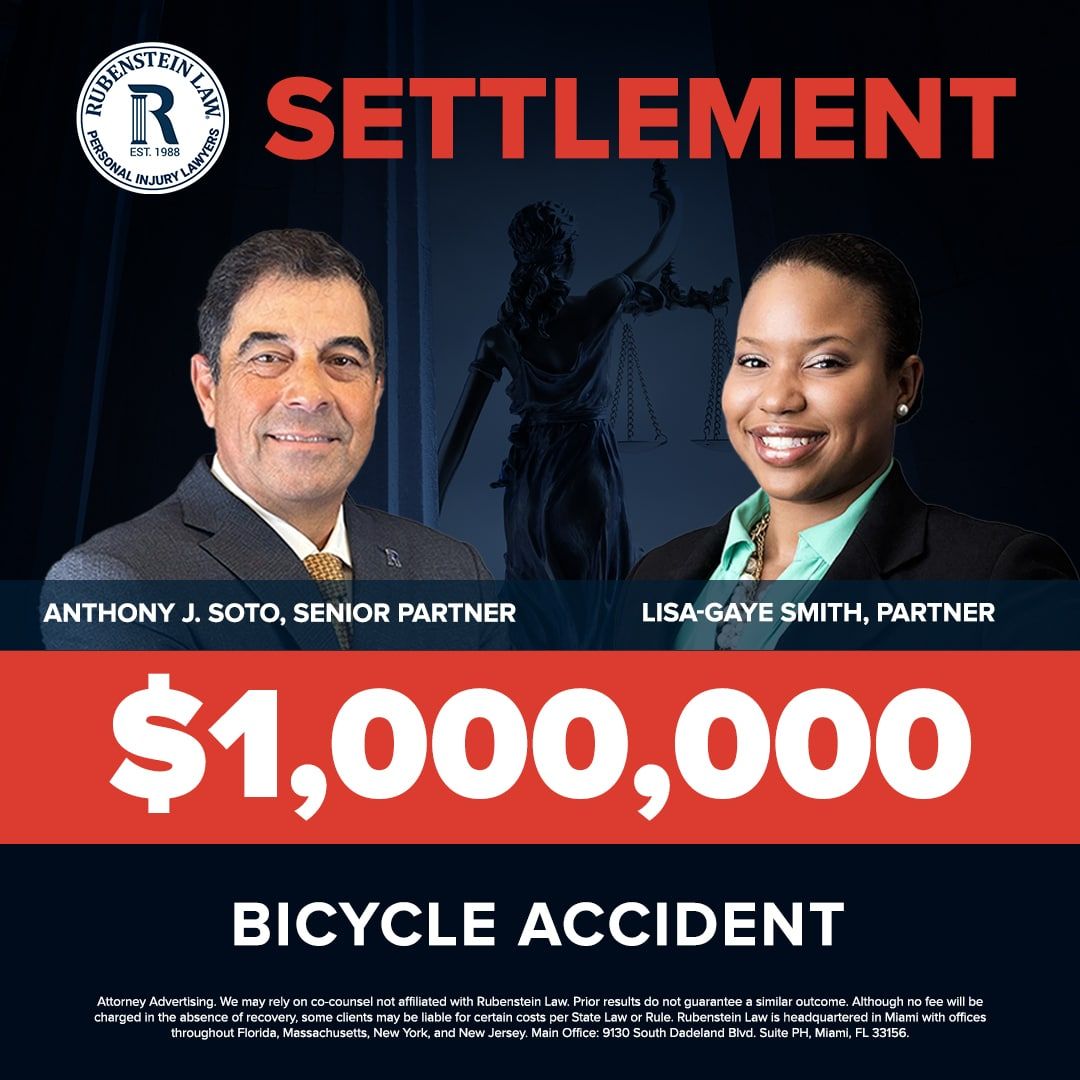 Anthony J. Soto and Lisa-Gaye Smith – $1,000,000 Bicycle Accident Settlement