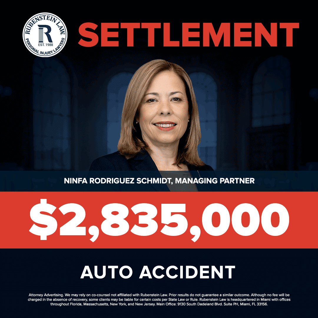 Ninfa Rodriguez Schmidt – $2,835,000 Automobile Accident Settlement