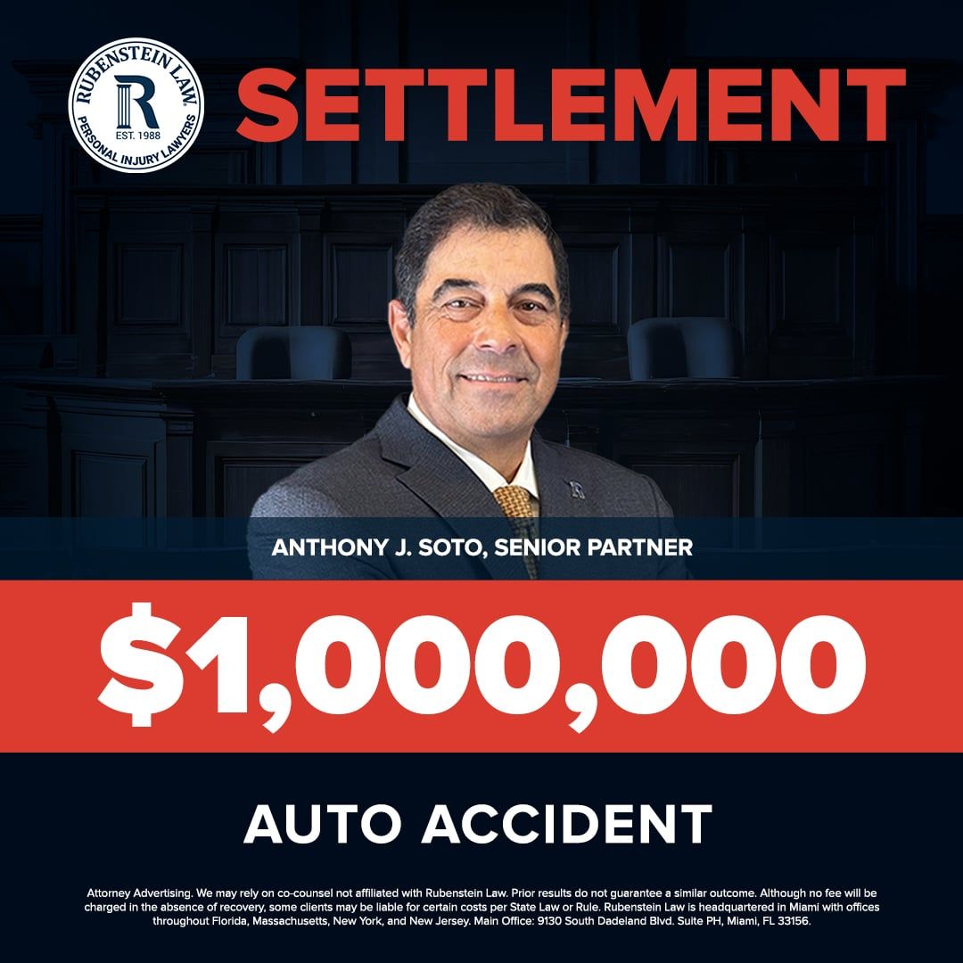 Anthony J. Soto – $1,000,000 Automobile Accident Settlement