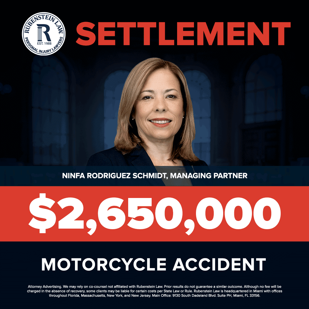 Ninfa Rodriguez Schmidt – $2,650,000 Motorcycle Accident Settlement