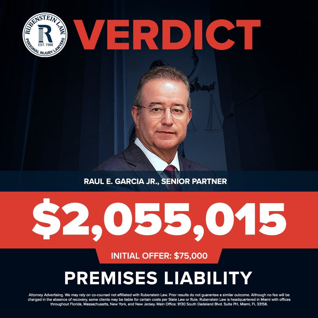 Raul E. Garcia Jr. – $2,055,015 Premises Liability Jury Verdict