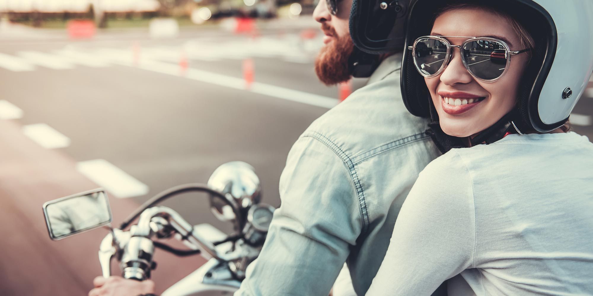 Couple on a Motorcycle