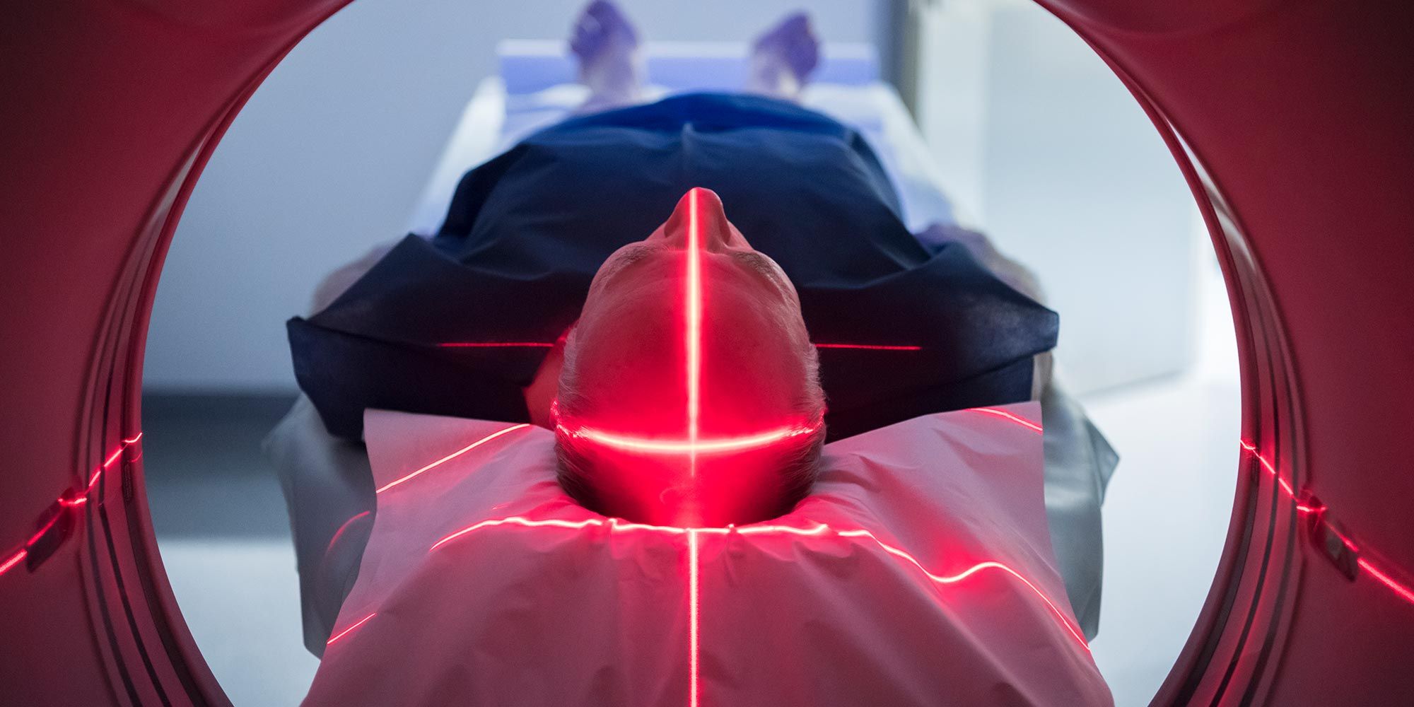 Patient getting brain scan